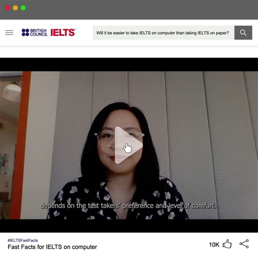 In today's #FastFacts: More and more people find IELTS on computer the best way to take the IELTS test. Aside from the convenient workaround time of getting the results—only 3 to 5 days, they find it easier to type their answers rather than writing them down on paper (like the IELTS on paper). Although there's really no difference between it and the paper-based exam, it still entirely depends on one's preference and level of comfort. ✨ Learn more about taking the IELTS on computer: https://www.i