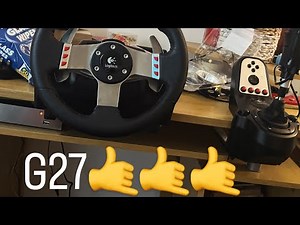 Unboxing and reviewing the Logitech g27 steering wheel
