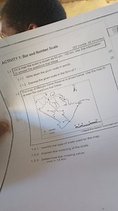 ACTIVITY 1: Bar and Number Scale (22 marks: 20 minutes) 1.1 On ... | Filo