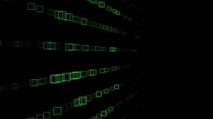 Abstract dark background animation with moving squares in lines as texture. Loopable backdrop motion with copyspace.