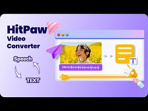 How to Convert Speech to Text｜HitPaw Video converter NEW Version!