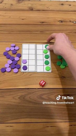 Fun Math Game with Ten Frames and Dice | Teacher Hack