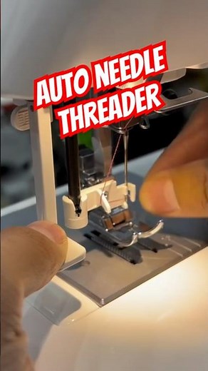How To Use Auto Needle Threader usha janome#sewingmachine #sewingtools #sewingtips #sewingtutorial