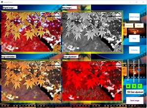 一键改变风景照片颜色（可自动也可手动）