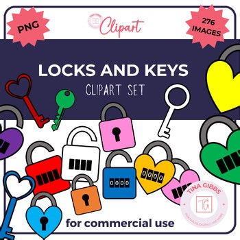 Locks and Keys Clipart/Clip Art - 276 PNG Images for Commercial Use - Break out