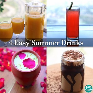 890K views · 10K reactions | 4 Easy Summer Drinks Summer is already here, make these easy and tasty summer drinks at home right now. | Yum Curry | Facebook