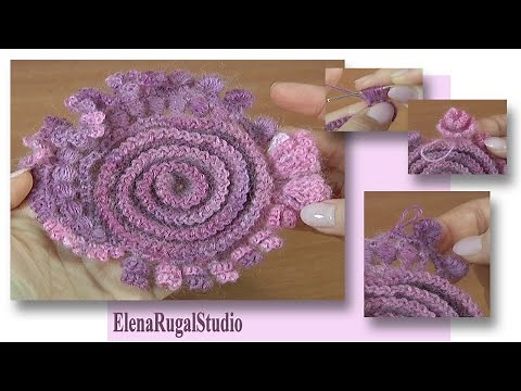 FREEFORM Crochet/Scrumble Patterns/ SPIRAL MOTIF
