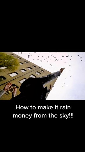 How to make it rain money from the sky!! #magic