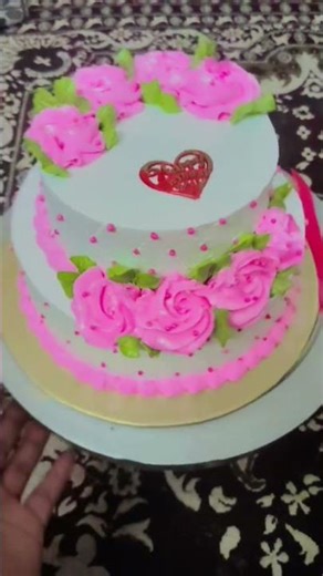 double layer cake dekoretion ❤