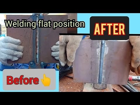 Welding- Flat position |How to weld| Pitoy's tv