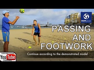 Passing, footwork, exercises, drills, tips - Beach Volleyball training. Voley Playa ejercicios