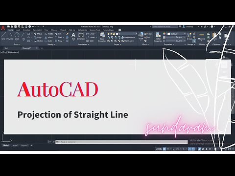 Projection of Straight line in Engineering drawing by AutoCAD
