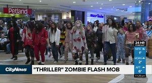 Thriller zombie flash mob