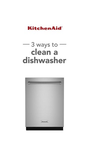KitchenAid on Instagram: "Be honest, when’s the last time you cleaned your dishwasher? If the answer is “never”, use these simple tips to get your dishwasher as sparkling as your dishes. #KitchenAid #dishwasher #cleaning"