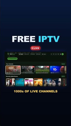 Free IPTV on Firestick 2026 — 1000s of Live Channels (Full Setup) #shorts #firestick #firetv #iptv