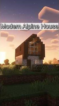 Minecraft: Easy Modern Alpine Starter House for Survival #minecraftbuilding