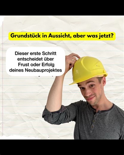Erster Schritt beim Neubau eines Eigenheims ist die Planung der Gesamtkosten, nicht nur der Baukosten für das Haus, sondern auch alles drum herum. Eine kostenfreie Baukostenübersicht mit über 120 Punkten könnt ihr von mir bekommen. Schreibt mir einfach eine DM auf Insta