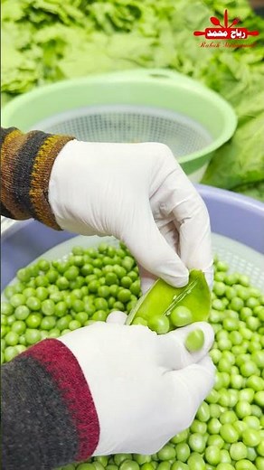 Freezing peas in a way that preserves their color and taste for more than a year 2