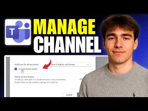 How To Manage Channel Notifications In Microsoft Teams (Tutorial 2026)