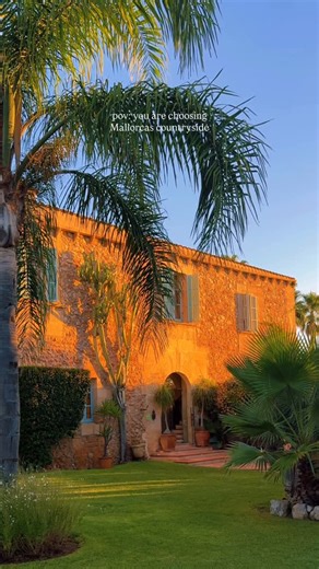 Catalina ❊ Travel Creator on Instagram: "Late summers in Mallorcas countryside 🌞 @lareservarotana, a picturesque estate hidden away in Mallorca's countryside, covers 200 hectares of vineyards, olive groves, and panoramic views. ✨ The beautifully restored 17th-century manor house shines warmly in the sun. Enjoy peaceful rural living, a private golf course, their own stable and winery, all just outside Manacor. @by.distinction #lareservarotana #mallorca #mallorcaisland #mallorcatravel"