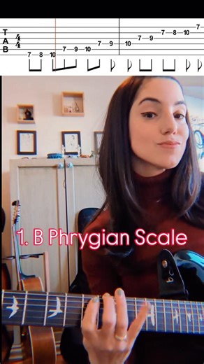 B Phrygian Scale vs the B Dominant Phrygian Scale #shorts #youtubeshorts