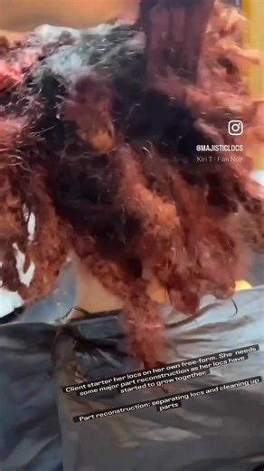 Matted locs and merged parts happen but with the right care, they’re preventable. Here are a few tips to keep your locs from growing together: ✨ Separate your locs regularly: Gently pop your parts after washing to keep each loc defined. ✨ Keep your roots clean: Product buildup can cause roots to web and merge. A clean scalp = clean parts. ✨ Protect at night: A bonnet or scarf reduces friction and keeps your foundation neat. Today’s transformation is proof that your locs can ALWAYS bounce back. #