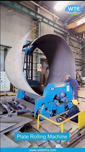 Plate Rolling Machine in Action | Heavy Steel Plate Rolling for Tanks & Pressure Vessels | WTE