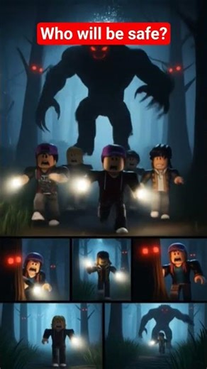 Run!! ROBLOX MONSTER SURVIVAL #DreamScreenAI #roblox #gaming