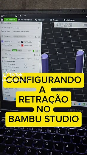 Configuração da Retração no Bambu Studio: Tutorial Completo