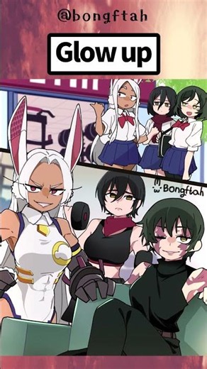 Glow up #anime #manga #shorts