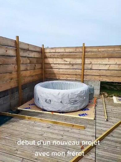 1ere partie #habillage #spa #bestway #intex #terasse #bois #decoration #jardin #pourtoi #fyp