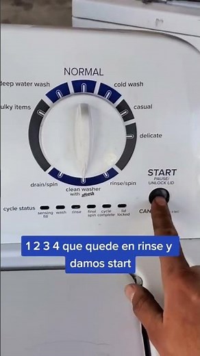 Cómo programar lavadora Amana digital #lavadora