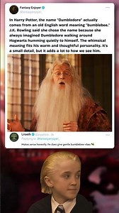 Why Dumbledore’s Name Means Bumblebee 🐝 #HarryPotter #MovieFacts