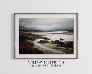 Vintage Scottish Landscape Print, Nature Painting, Moody Earth Tones That Capture the Scottish Countryside, Landscape Digital Art, Highlands - Etsy Australia