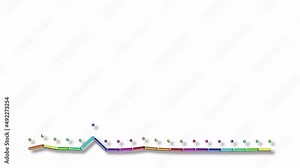 A stylish audio wave dots spectrum. Perfect for audio related topics. Looped. Alpha channel.