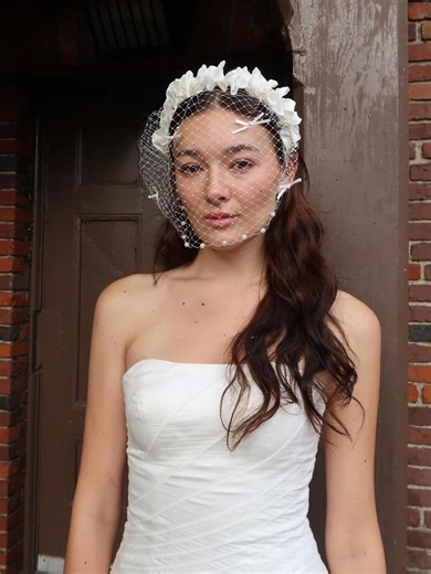 Vintage Style Short Birdcage Veil Headband, for Bridal Head and Hair Accessories - Etsy