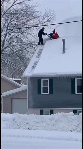 Man Falls Off Roof While Snow Blowing, Lands Safely in SnowbankA homeowner escaped serious injury after falling off his roof while attempting to snow blow accumulated snowfall, an incident neighbors described as both alarming and oddly fortunate.The man, whose name was not released, had climbed onto the roof of his single-story home to clear heavy snow following a winter storm. According to witnesses, he was using a small snow blower to remove the buildup when he lost his footing near the edge o