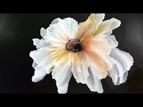 🐚Luminous Bloom🐚 in Pearl White | Alcohol Ink Class | Fluid Art Tutorial