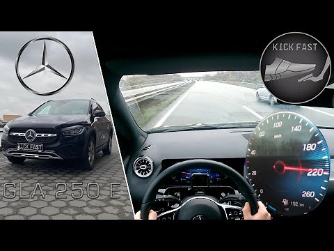 Mercedes Benz GLA 250 E | 2020 | on German Autobahn | 218 HP