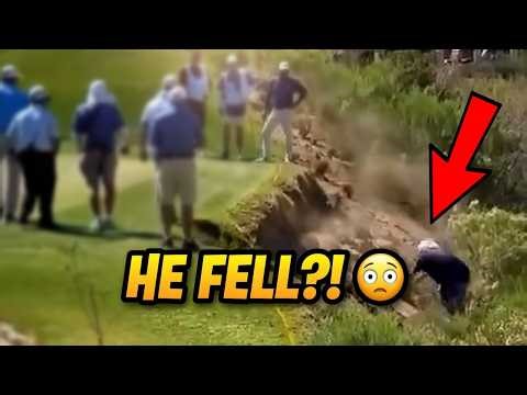 John Daly falls after swinging from hill at Cologuard Classic | John Daly Accident