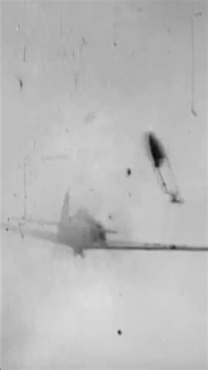 Luftwaffe Fw 190 Shot Down by a P-38 Lightning over Germany #ww2 #airforce #military