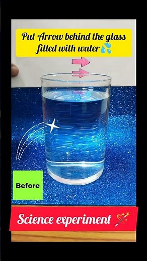 ➡️ Arrow Changed Direction 😲💧 | Amazing Water Glass Science Trick 🔬✨