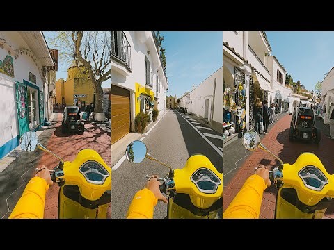 4K - Vespa Primavera Ride in POSITANO, Italy
