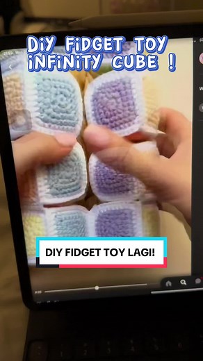 Rajut Infinity Cube: Tutorial DIY Fidget Toy Crochet