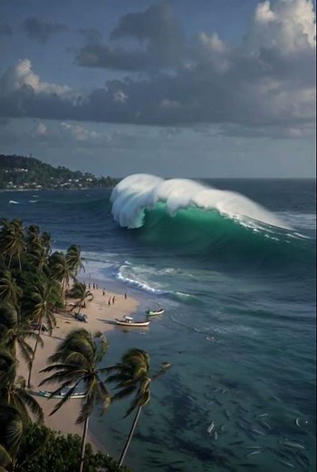 🌊 tsunami #tsunami #tsunamialert #viralshort #viral #fyp