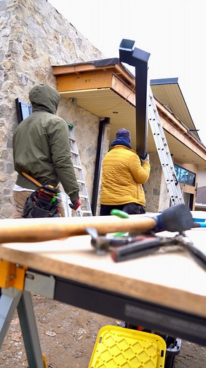 5.3K views · 33 reactions | Metal downspout prep & install #roofing #toronto #torontohomes #torontobuilder #luxuryhomes #renovation #buildersofinsta #roofersofinstagram #asmr | TorontoRoofing.ca | Facebook