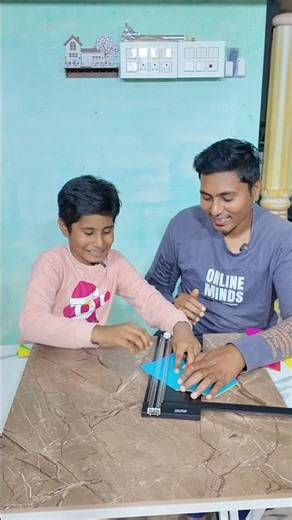 உண்மையா - 34 😳 A4 sheets stack பண்ணி ஒரே cutல perfectஆ வருமா? Pranesh test! #shorts #tamil #tech