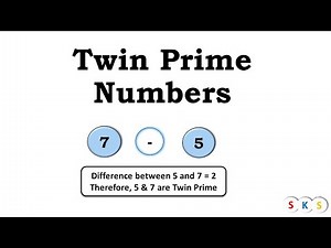 Twin Prime Numbers Video Lecture | Mathematics for Class 6