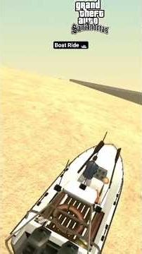 What Happened If CJ Ride Boat ⛵| Gta Sandreas| #gta #boat #gaming #gtasanandreas