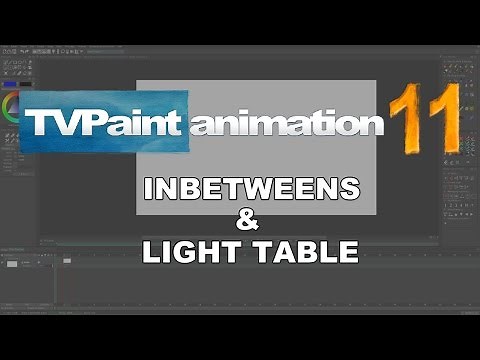 Inbetween and Light Table (TVPaint Animation 11 tutorial)
